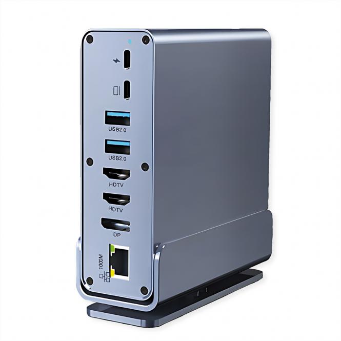 Station d'accueil USB-C 16-en-1, HDMI/DP 4K60 