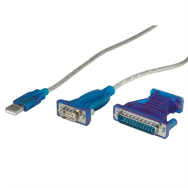 Convertisseur USB / Série, turquoise, 1,8m 