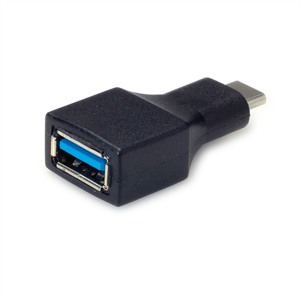 USB 3.2 Gen 1 Adapter, USB Typ C - A, ST/BU, OTG, schwarz 