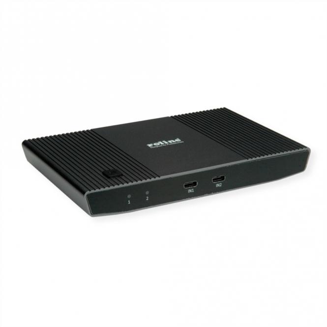 Switch KVM, 2 PCs, HDMI 4K, USB 