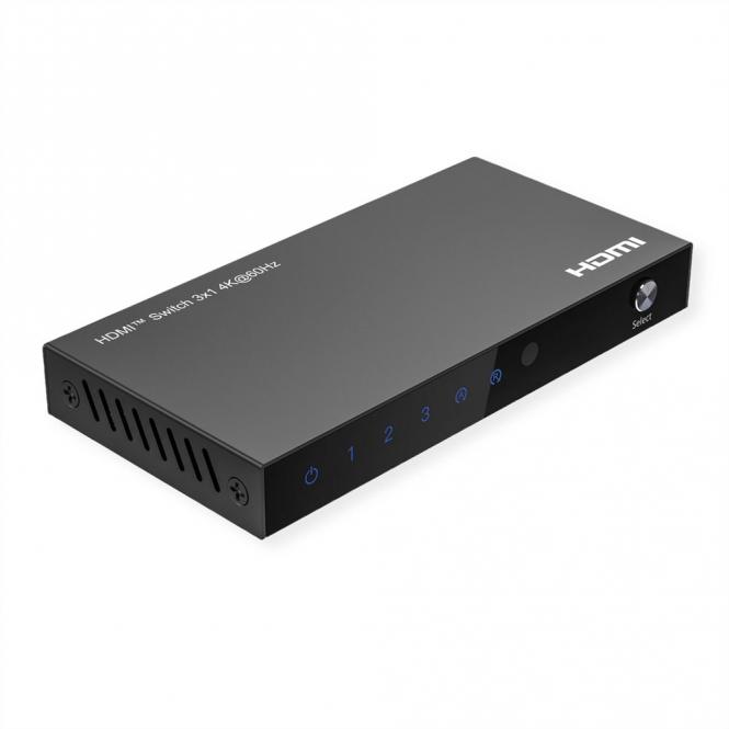 4K HDMI Switch, 3-fach, mit Fernbedienung 