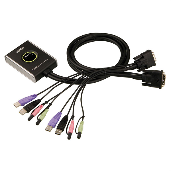 CS682 Switch KVM DVI, USB, 2 ports 