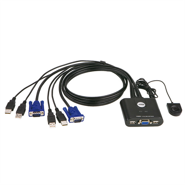 CS22U Switch KVM VGA, USB, 2 ports 