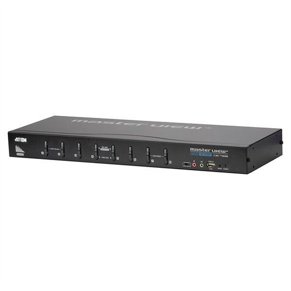 KVM Switch, DVI, USB, Audio, 8 Ports 