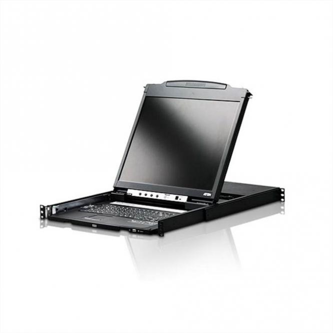 CL5800N Console KVM, LCD 48cm, VGA, PS/2-USB, port périphériques, FR-Layout 