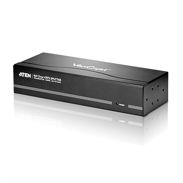VS1204T, 4-Port VGA Kat. 5 AV Splitter 