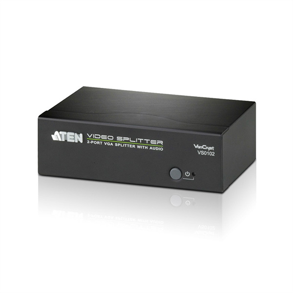 VS0102, VGA Video-Splitter, 450MHz, Audio, RS232, 2-fach 