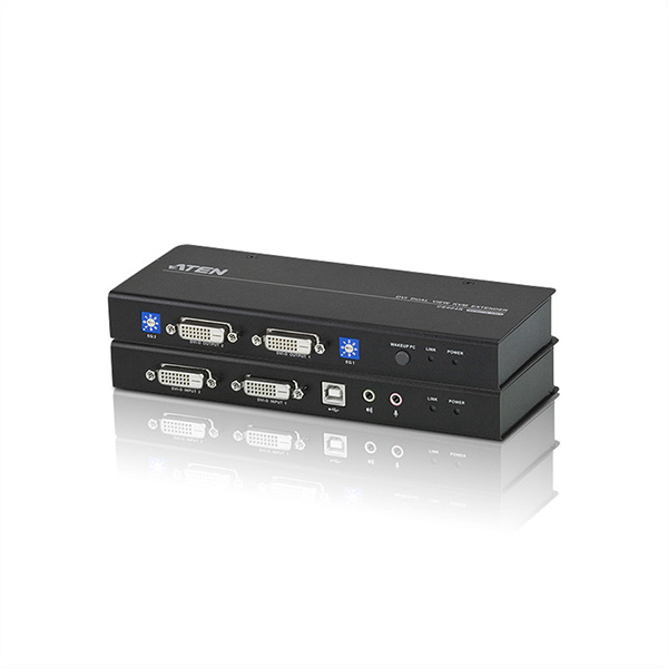 KVM Ext. 2 x DVI,Audio,USB,RS232 