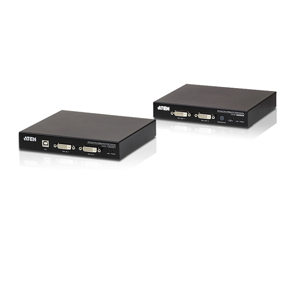 USB 2.0 DVI Dual Anzeige, KVM Extender, HDBaseT 