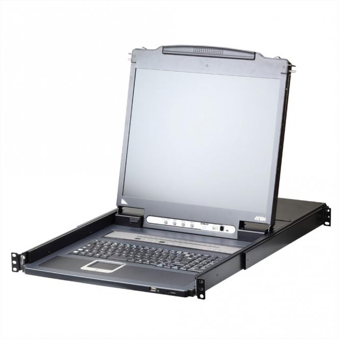 CL5716iN Commutateur KVM LCD VGA PS/2-USB 16 ports sur IP, FR-Layout 