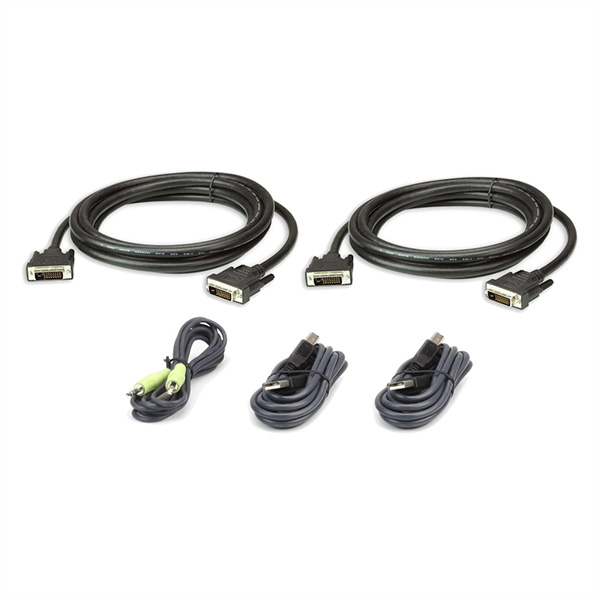 USB DVI-D Dual Link Secure KVM Kabel Set, 2L-7D03UDX5 