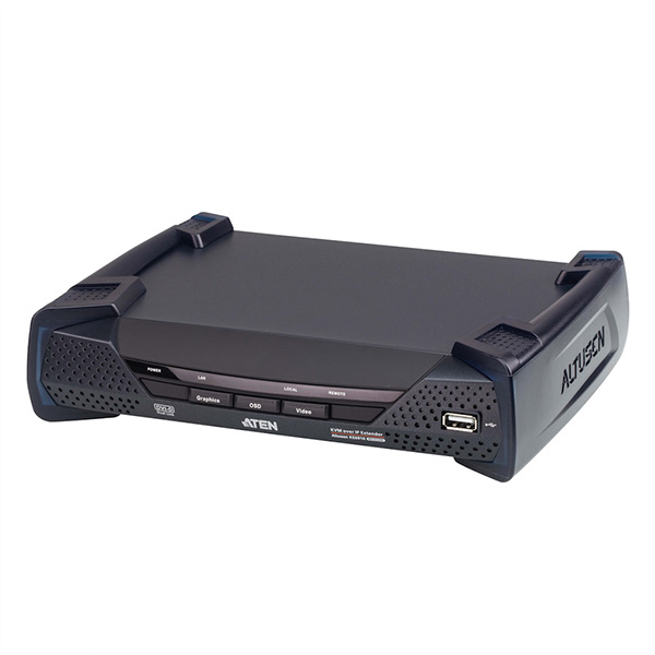 KE6910R Système d'extension KVM 2K DVI-D Dual Link sur IP, récepteur 