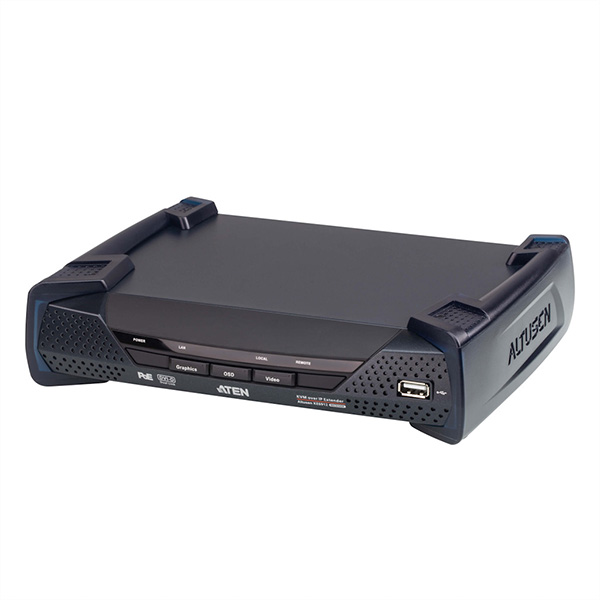 KE6912R Système d'extension KVM 2K DVI-D Dual Link sur IP avec PoE, récepte 