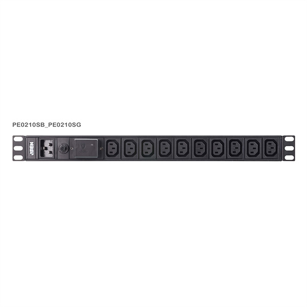 10-Port 16A Basic PDU PE0210SG, 1HE 