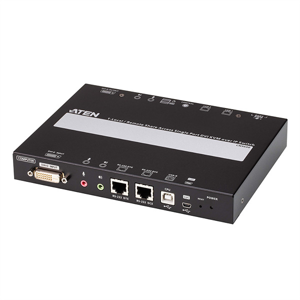 CN9600 1-Local-Remote Share Access Einzelport DVI KVM over IP Switch 
