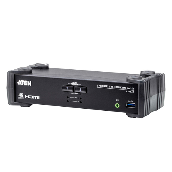 Commutateur KVMP HDMI 4K 2 ports USB 3.0 