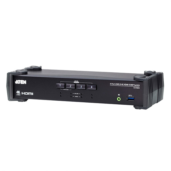 Commutateur KVMP HDMI 4K 4 ports USB 3.0 