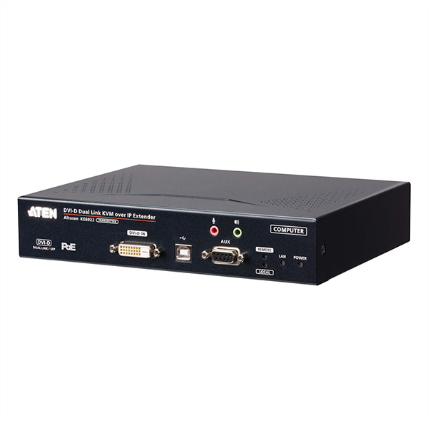 KE6922T 2K DVI-D Dual Link KVM Over IP Sender, mit SFP und PoE 