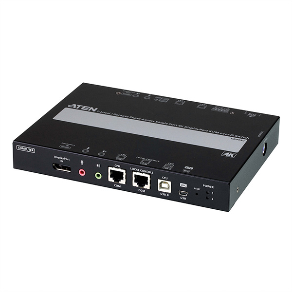 CN9950 1-Local-Remote Share Access Einzelport 4K DisplayPort KVM over IP Sw 