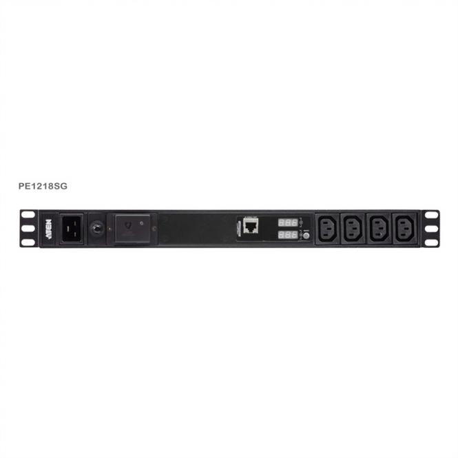 PE1218SG 1U Basis PDU mit Messfunktion und Überspannungsschutz 