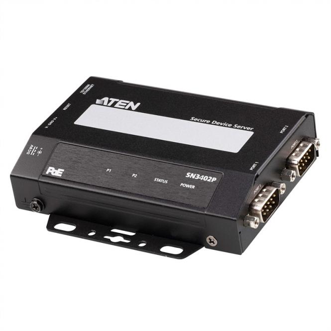 SN3402P 2-Port RS-232/422/485 Secure Device Server mit PoE 