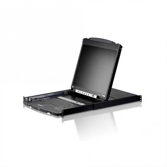 CL5808N LCD KVM Switch, USB-PS/2, VGA, 8 Port, IT-Layout 