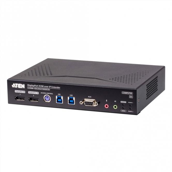 KX9980T 5K DisplayPort Dual Display KVM over IP Sender 