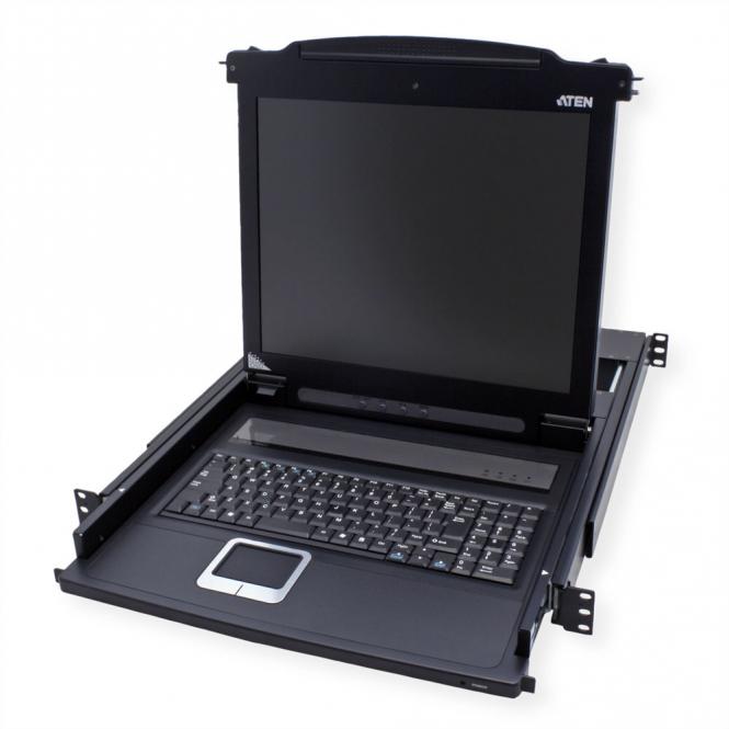 Console KVM CL1000M, écran LCD 43cm, VGA, PS/2, configuration IT 