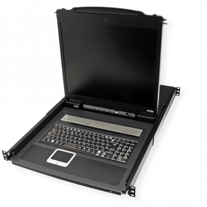 Commutateur KVM CL1308N, TFT 48cm, VGA, PS/2-USB, 8 ports, configuration IT 