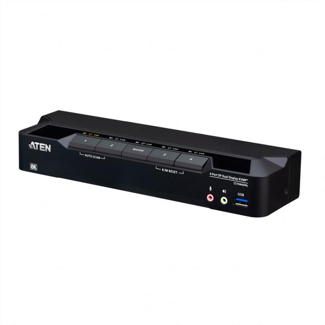 CS1944DPA 4-Port USB 3.0 8K DP KVM, DUAL View 