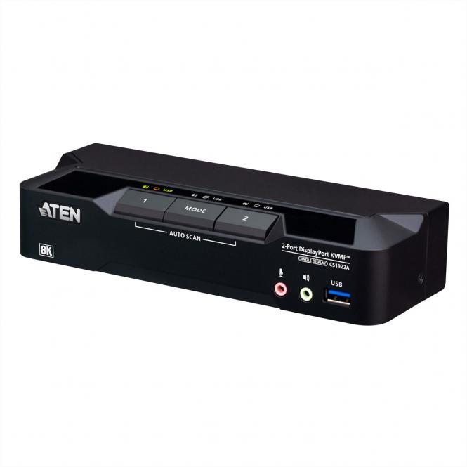 CS1922A 2-Port USB 3.0 8K DisplayPort KVM Switch 