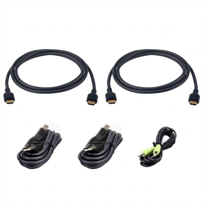 2L-7D02UH21X5 Secure HDMI Dual Display KVM Cable Kit 