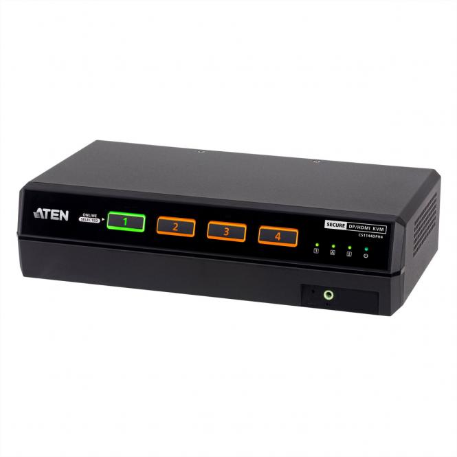 CS1144DPH4 4-Port USB 5K DP/HDMI, Dual Bildschirm Universal Secure KVM Switch 