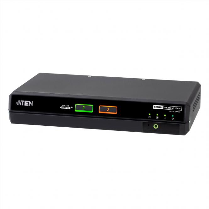 CS1182DPH4 2-Port USB 5K DP/HDMI, Single Display Universal Secure KVM Switch 