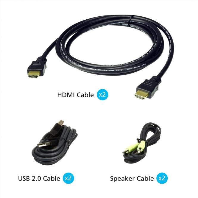 2L-7D02HX2 USB-HDMI Kabel Kit 