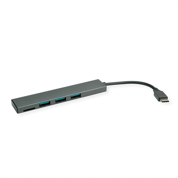 Hub USB 3.2 Gen 1, 3 ports, type C, 1 port Cardreader 