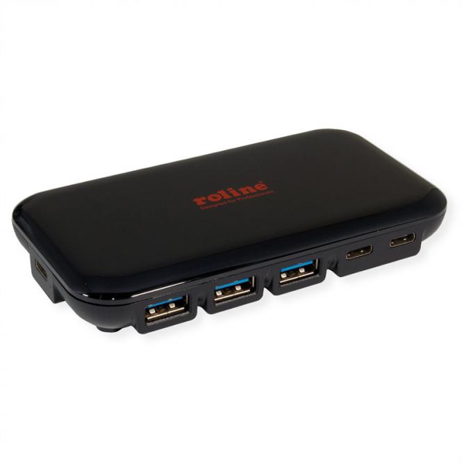Hub USB 3.2 Gen 2, 7 ports, (3x type C + 4x type A) 