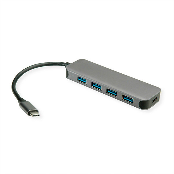 Hub USB 3.2 Gen 1, 4 ports, type C, 1 port PD 