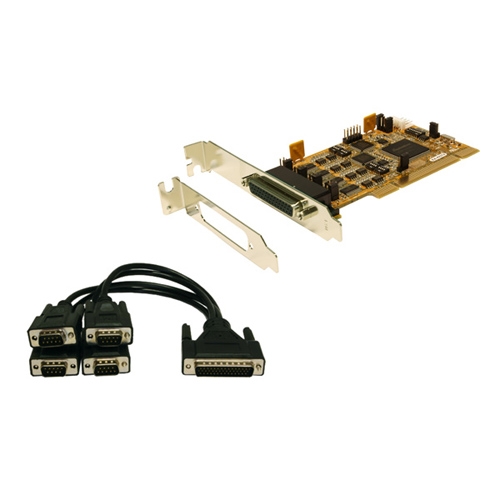 Combo série RS-232/422/485 PCI avec câble Octopus, LowProfile 