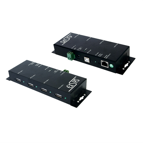 EX-6002 Ethernet 1Gigabit vers 4 USB 2.0 