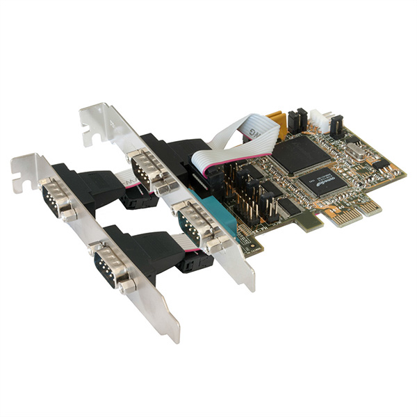 EX-44064 Carte PCIe x1, 4x RS232 