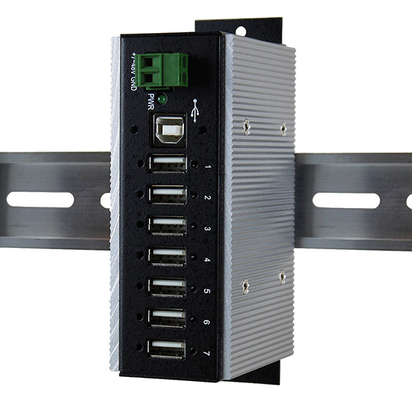 EX-1177HMVS-WT Hub USB 2.0 à 7 ports, protection de surtension 