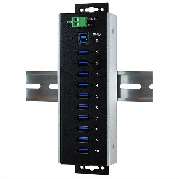 EX-1110HMVS-WT Hub USB 3.0 à 10 ports, protection de surtension 