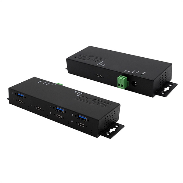 EX-1237HMVS, Hub USB 3.2 Gen2 à 7 ports, 4 x USB-C, 3 x USB-A 
