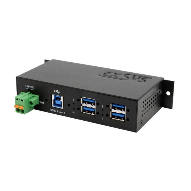 EX-1185HMVS-2 Hub industriel à 4 ports USB 3.2 Gen1, 15KV ESD 