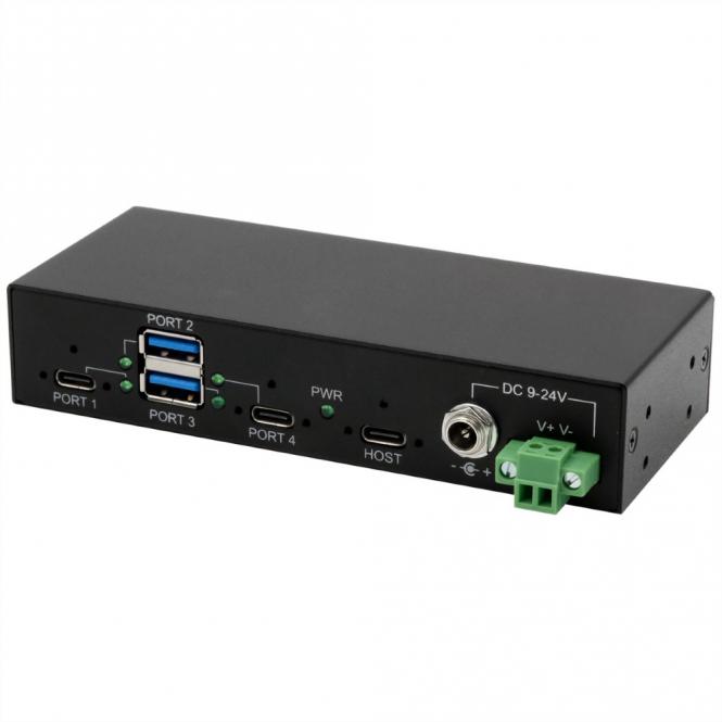 EX-1274HMV Hub métal USB 3.2 Gen2, 4 ports 