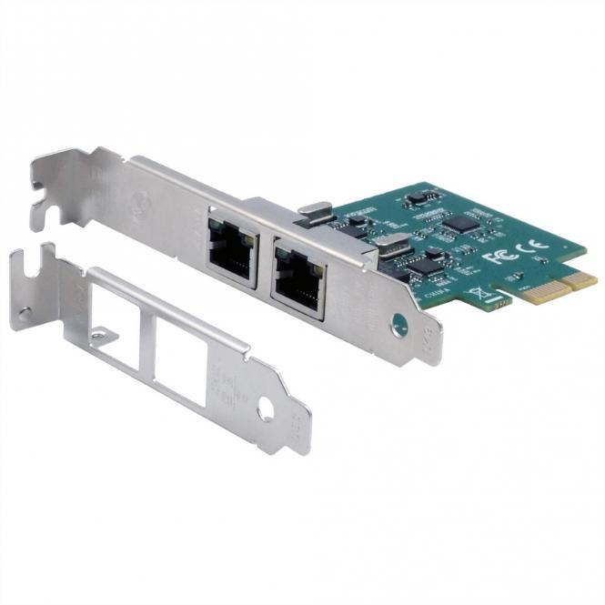 EX-60102 Carte PCIe 2 ports Gigabit 