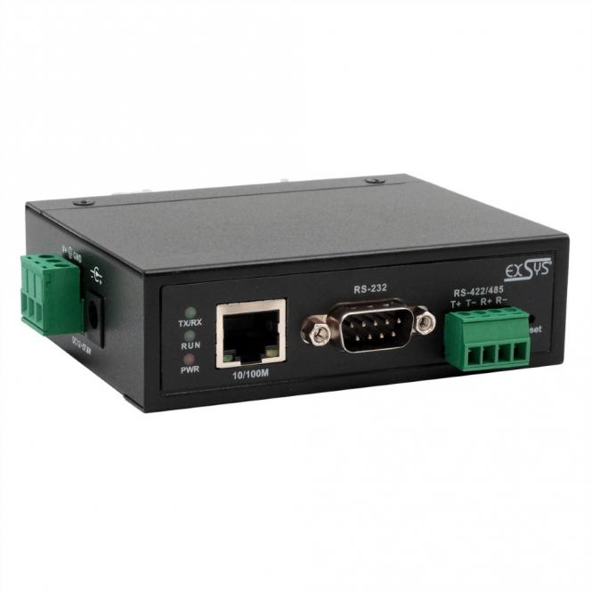 EXSYS EX-61001 Ethernet vers 1x RS-232/422/485 