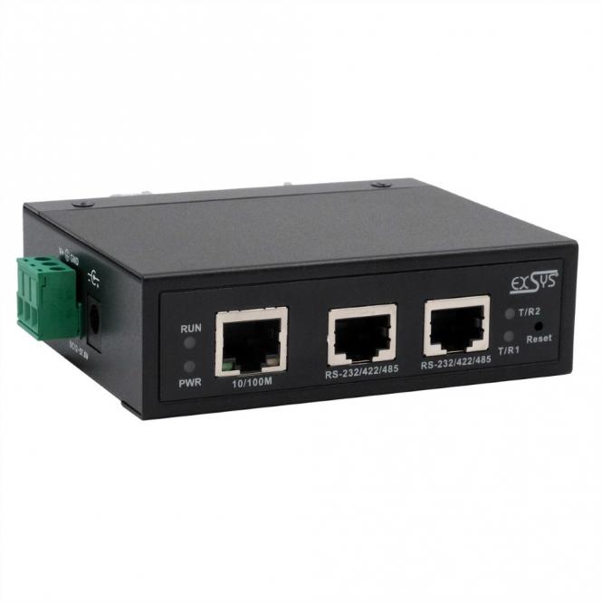 EXSYS EX-61002 Ethernet vers 2x RS-232/422/485 