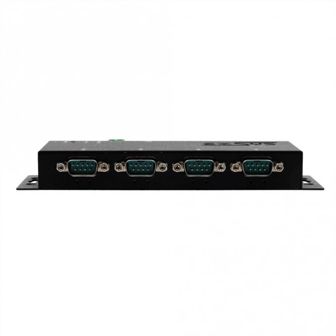 EX-6114-2PoE Ethernet vers série 4 x RS-232 avec connecteur 9 broches PoE 